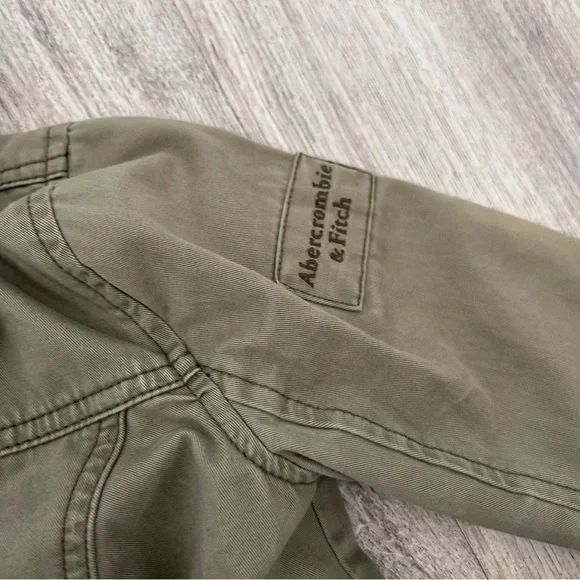 VTG Y2K Abercrombie & Fitch military utility jacket Womens XS green Bella Elena - Picture 4 of 16